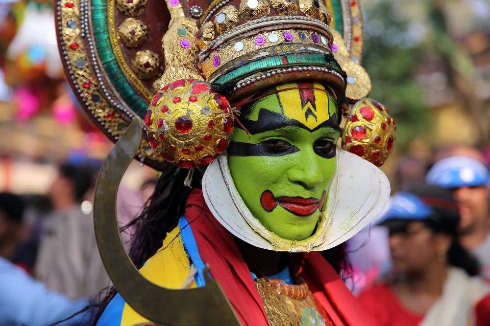 Novoroční karneval - Cochin, Kerala, Indie